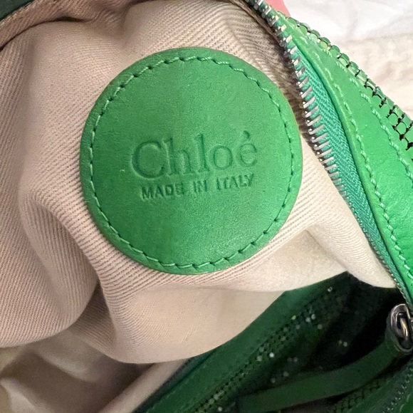 Chloe Rare Green Metal Mesh hobo bag - Picture 3 of 7